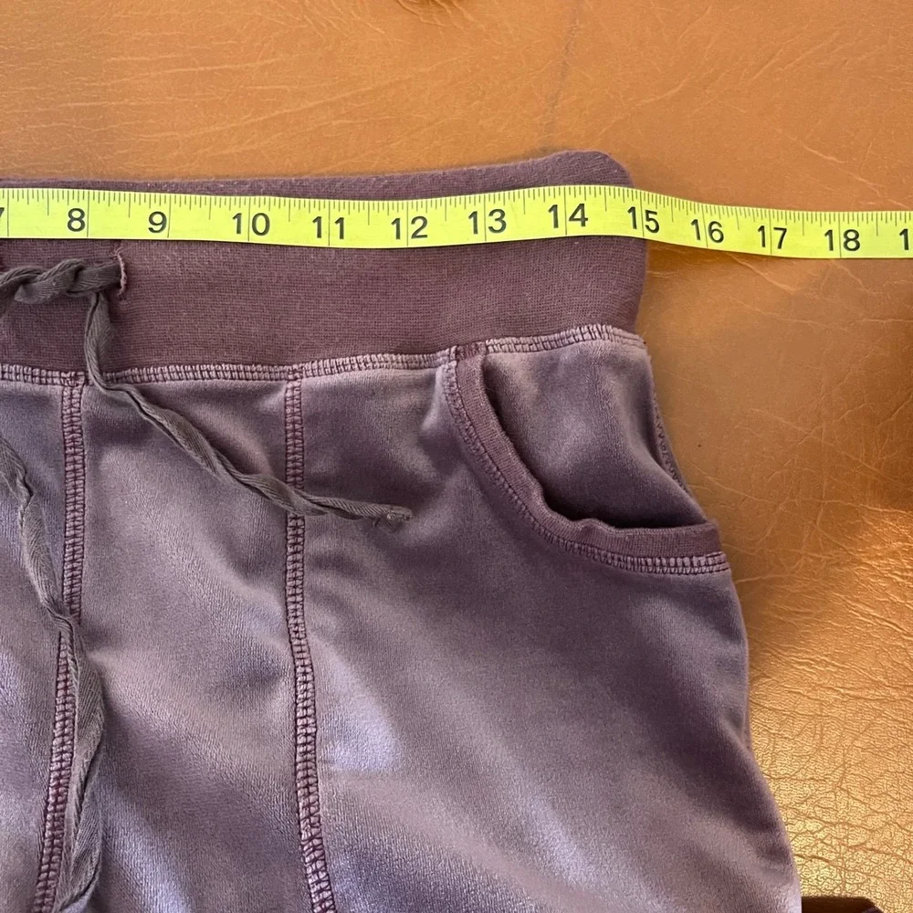 Sundance Velour Wide‎ Leg Pull On Pants Mauve Purple Size Small